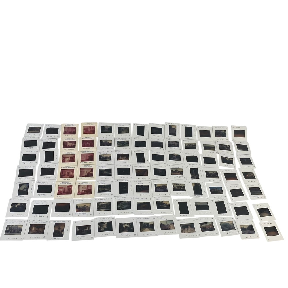 Vintage 1976 Williamsburg Monticello Virginia 35mm Photo Slides Lot of 91